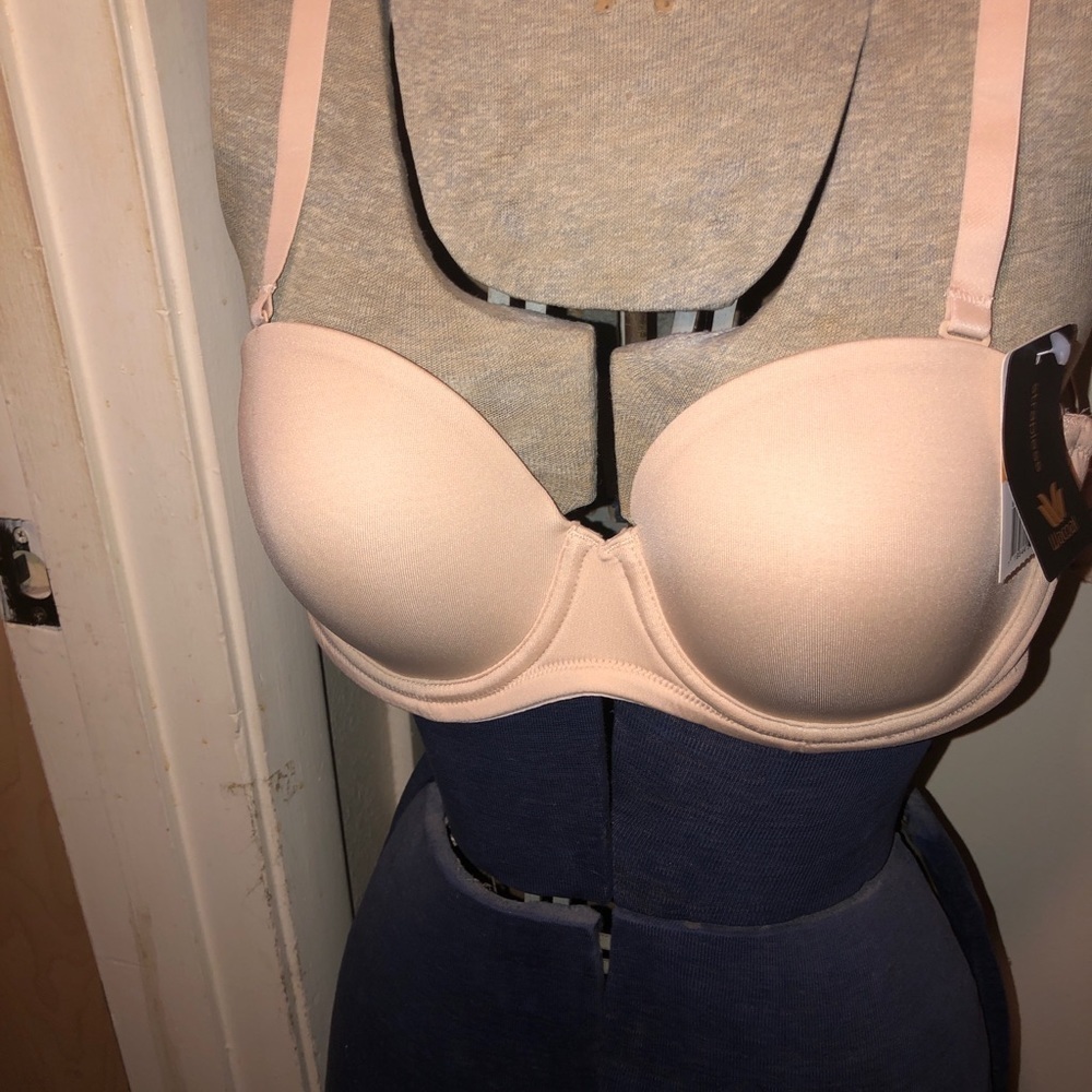 Wacoal strapless beige bra straps adjustable854119